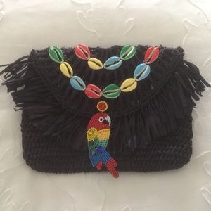 Rasta Mon Mar y Sol Navy blue clutch NWT